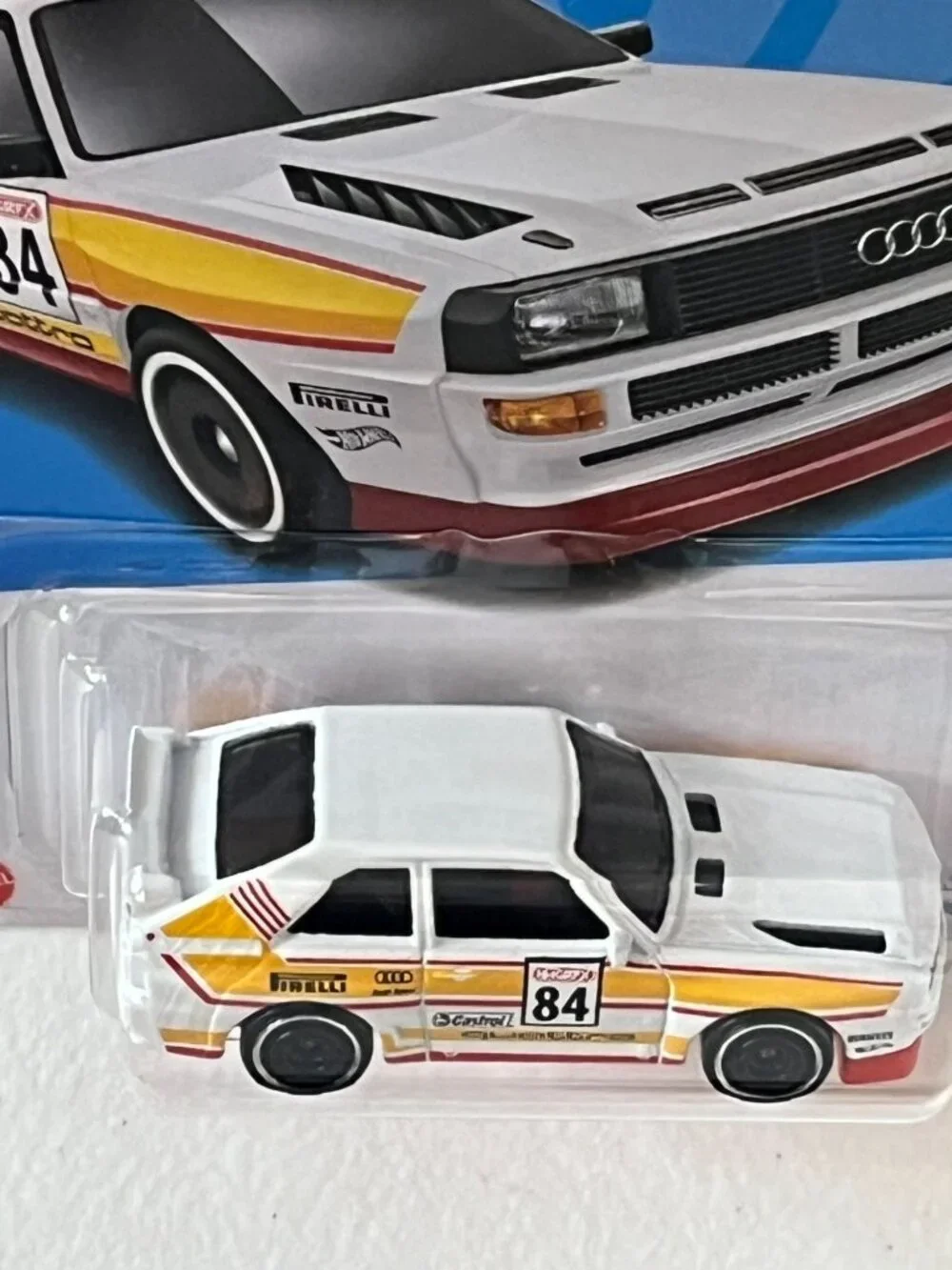 Hot Wheels '84 Audi Sport Quattro HW The 80s 50/250 9/10 White NOC